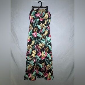 Zenobia Multicolor Leaf Pattern Dress
